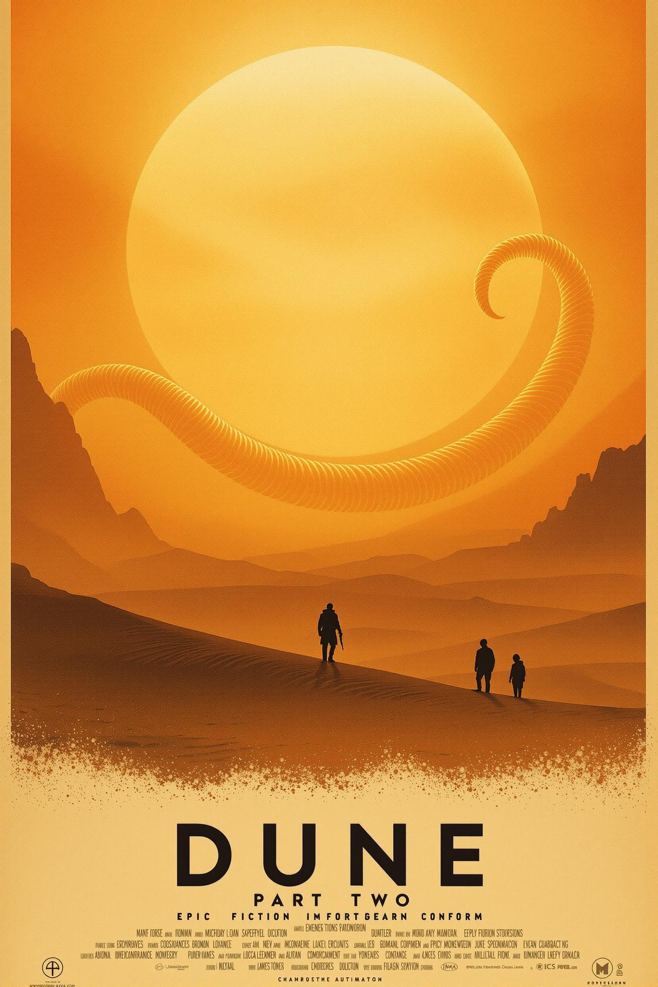 《沙丘：第二部》电影海报 - Dune: Part Two